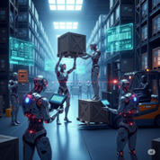 AI Robots in Warehouse